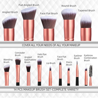 Premium Makeup brush set (14 pcs)